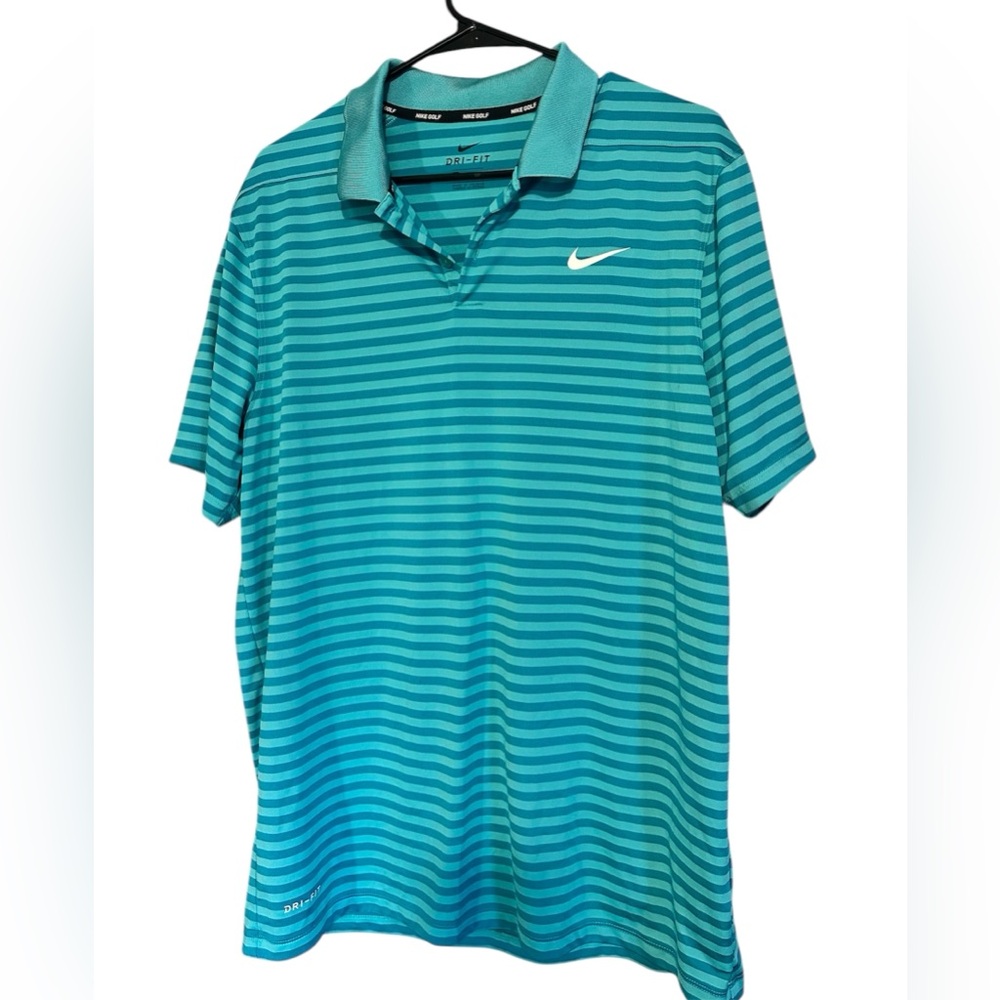 NIKE DRI-FIT GOLF POLO T-SHIRT Sz LARGE